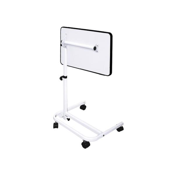 Preview: Multifunktionsbeistelltisch, weiß - Mit kunststoffbeschichteter Ablageplatte