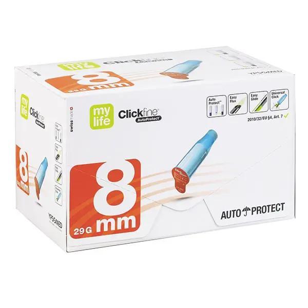mylife Clickfine AutoProtect Pen-Nadel - Mit allen gängigen Injektionspens kompatibel