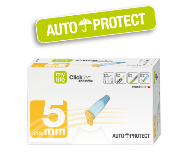 Preview: mylife Clickfine AutoProtect Pen-Nadel - Mit allen gängigen Injektionspens kompatibel