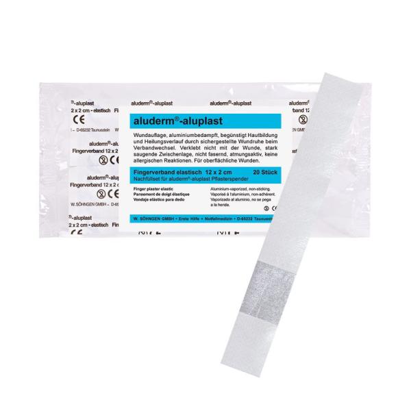 Nachfüllset Fingerverbände  12 x 2 cm - Für aluderm-aluplast Pflasterspender