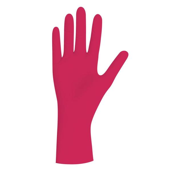 Nitrilhandschuhe RED PEARL - unsterile puderfreie Untersuchungshandschuhe, rot