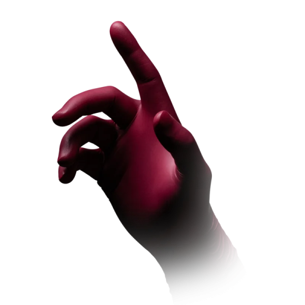 Preview: Nitrilhandschuhe Style Grape (bordeaux) - Unsterile puderfreie Untersuchungshandschuhe