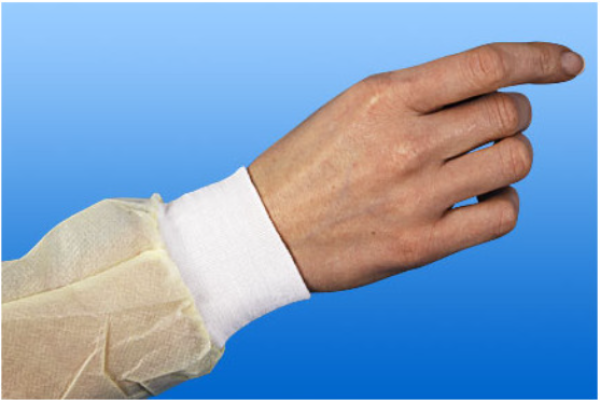 Preview: Noba Pflegekittel, gelb - Aus Vliesstoff, Mit Armbündchen, 10 Stück 