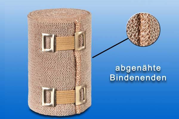Nobalan Kurzzugbinden mit Verbandklammern - Dehnbarkeit von ca. 85 % (SSB-fähig)