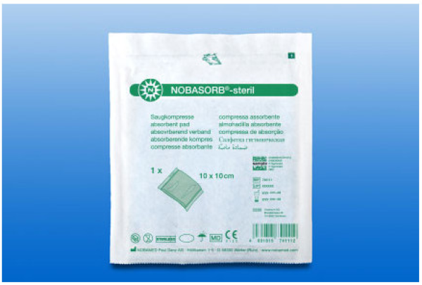 Preview: Nobasorb steril - Hochsaugfähige Wundkompressen (SSB-fähig)
