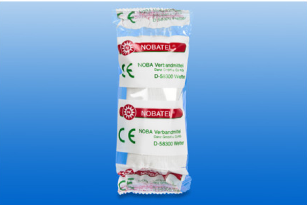 Preview: Nobatel Mittelzugbinde, steril - Leichte weiße Mittelzugbinde aus Mischgewebe (SSB-fähig)