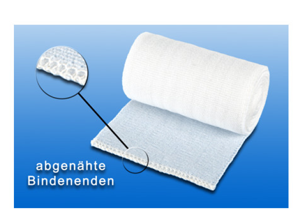 Preview: Nobatel Mittelzugbinde, steril - Leichte weiße Mittelzugbinde aus Mischgewebe (SSB-fähig)