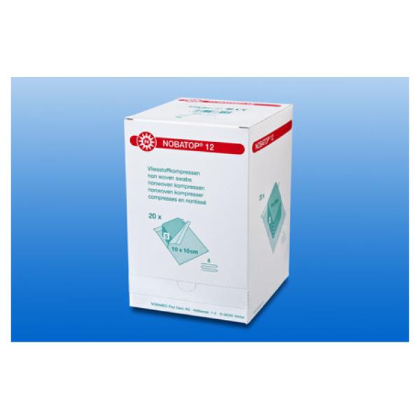 Preview: NOBATOP 12 Kompressen 6-fach steril - 20 X 5 Stück zur allgemeinen Wundversorgung