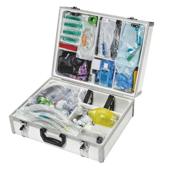 Preview: Notfallkoffer EuroSafe III gefüllt nach DIN, Notfallausrüstung Erwachsene, Kinder