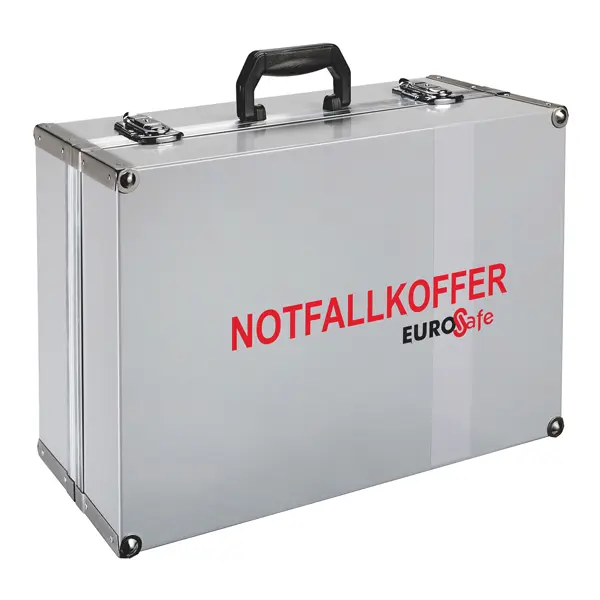 Notfallkoffer EuroSafe III gefüllt nach DIN, Notfallausrüstung für Erwachsene