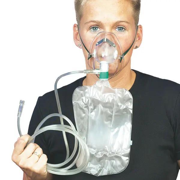 O2-Maske für die hohe Sauerstoffkonzentration - Mit und ohne Rückatmung
