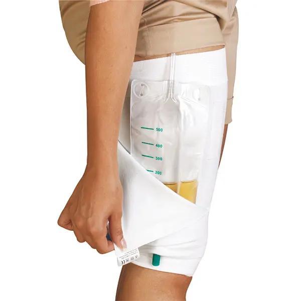 Preview: Oberschenkelstulpe für Urinbeinbeutel - Aus strapazierfähigem Baumwoll-Mischgewebe