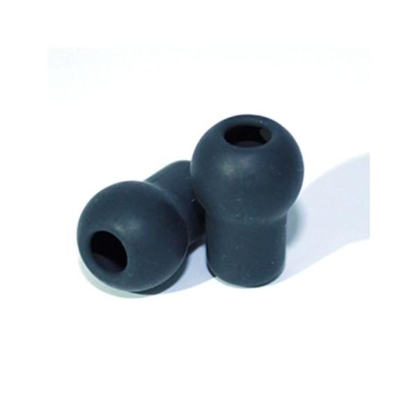 Ohroliven Soft (PUR) - anthrazit, Birnenform, Ø-Innen 3 mm 