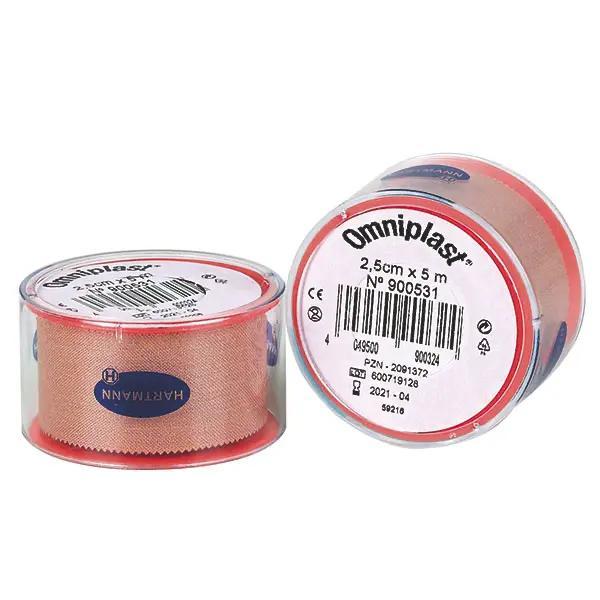 Preview: Omniplast Spulenpflaster - Hautfarben, wasserabstoßend imprägniert, strapazierfähig (SSB-fähig)