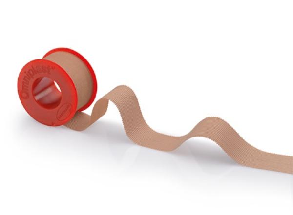 Preview: Omniplast Spulenpflaster - Hautfarben, wasserabstoßend imprägniert, strapazierfähig (SSB-fähig)