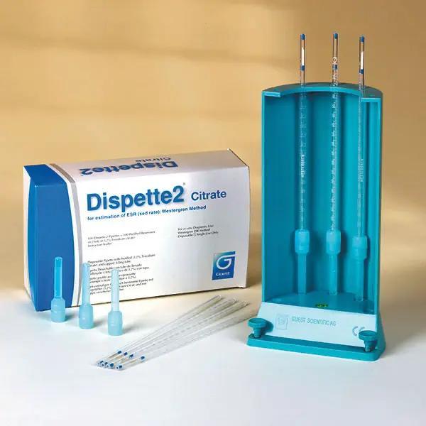 Original Dispette 2 - Blutsenkungspipetten, vorbefüllt mit Antikoagulant