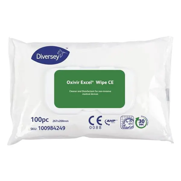 Oxivir Excel Wipe - Desinfektionstücher zur Desinfektion verschiedener Oberflächen