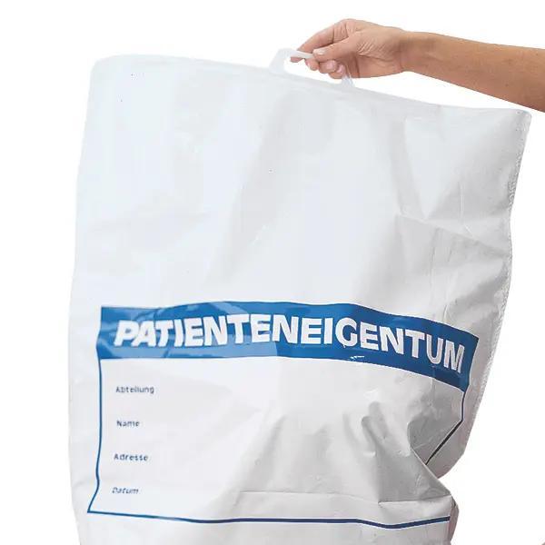 Patienten Tragetaschen - Mit Schriftfeld für Patientendaten, wiederverwendbar