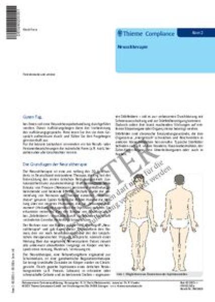 Patientenaufklärungsbögen, 50 Stück - Neuraltherapie