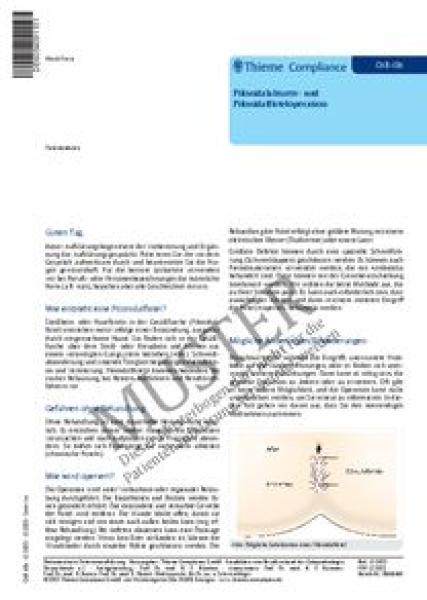 Patientenaufklärungsbögen, 50 Stück - Pilonidalsinus