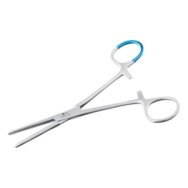 Pean Arterienklemmen - 14cm, Gerade, Zum Einmalgebrauch mit Farbmarkierung