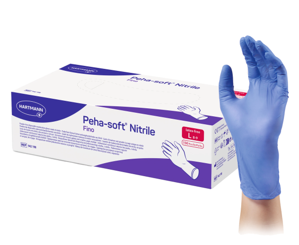 Peha-Soft Nitril fino Einmal-Untersuchungshandschuhe - unsteril, puderfrei, reißfest - Gr. XS