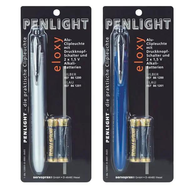 Penlight Eloxy - Aluminium Taschenlampenstift inkl. Hochleistungsbatterien