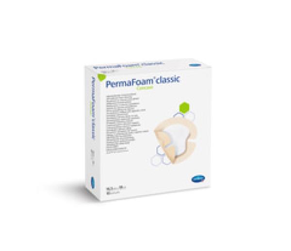 PermaFoam Classic Concave - hydrophiler Polymer-Schaumstoffverband - mit Kleberand (SSB-fähig)