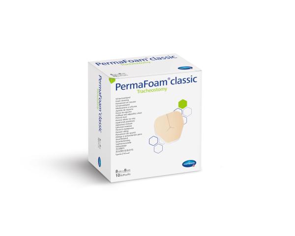 PermaFoam Classic Tracheostomy - hydrophile Polymer-Schaumstoffverband - mit Y Schnitt