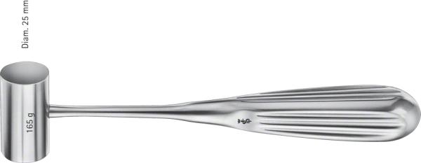 Plombierhammer - Länge 19cm, Gewicht 215g, Hammerkopf 165g