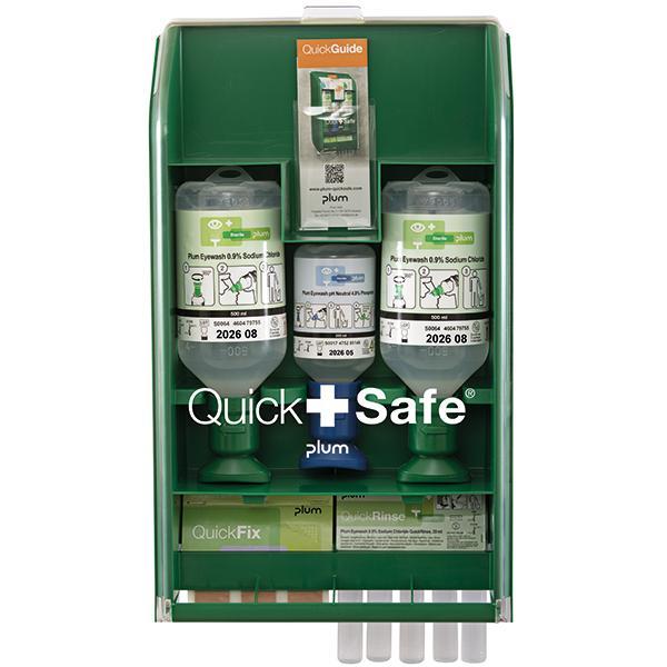 Plum Quicksafe Basic Erste-Hilfe Box - Mit Augenspülungen und Pflastern