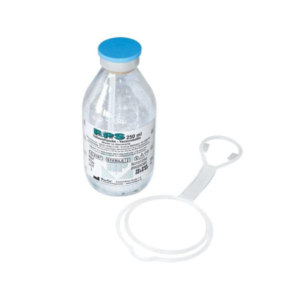 Preview: PPS Vakuumflasche micro perl von Ratiomed - 250/500 ml Glas, Ozontherapie oder Aderlass