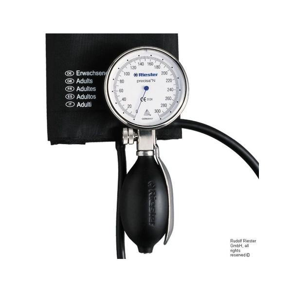 precisa N Blutdruckmessgerät - Ø 64 mm Aluminium, 1-Schlauch, Klettenmanschette Erwachsene