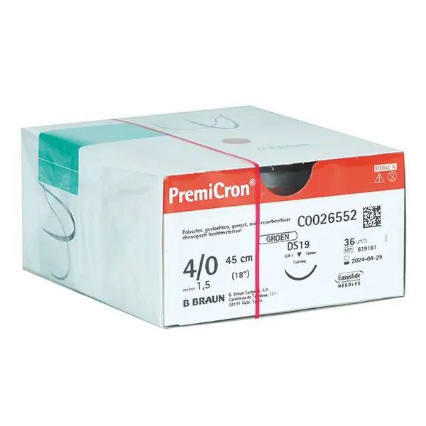 PremiCron, B.Braun - Nicht resorbierbares, geflochtenes Nahtmaterial, grün (SSB-fähig)