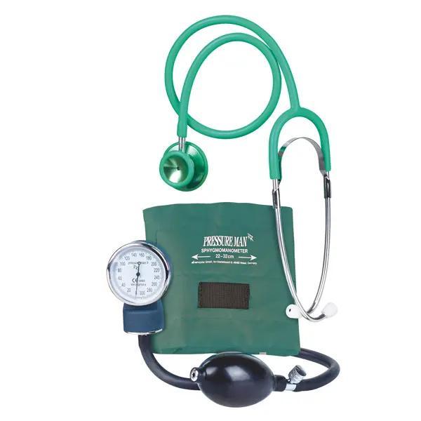 Pressure Man I - Blutdruckmesser Set mit farbigem Doppelkopf-Stethoskop