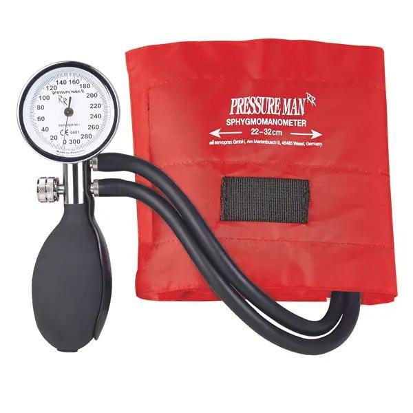 Pressure Man II Chrome Line - 2-Schlauch Blutdruckmesser inkl. Klettmanschette