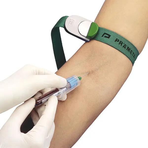 Prämeta Venenstauer Grün zur Erleichterung von Blutentnahmen oder Infusionen