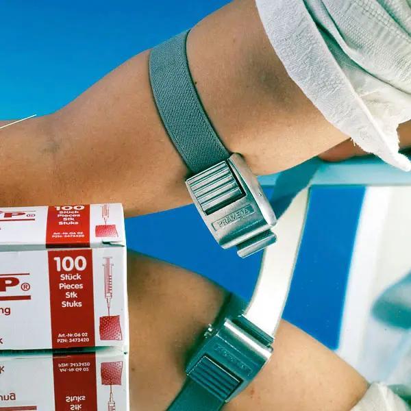 Prämeta Venenstauer Standard inkl. Schloss aus Leichtmetall für Infusionen & Blutentnahmen