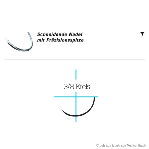 Preview: PROLENE PS3  75cm  3Dtzd - Blaues monofiles, nicht resorbierbares Nahtmaterial, Multipass (SSB-fähig)