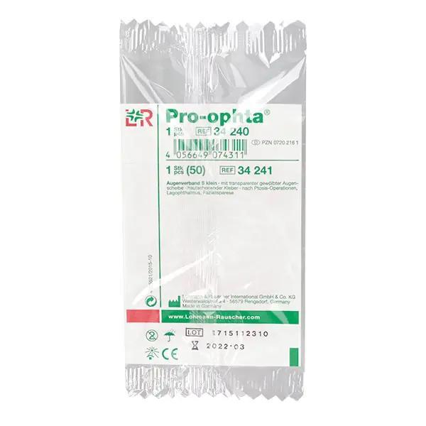 Preview: Pro-ophta Augenverband S - Gebrauchsfertiger, elastischer Uhrglasverband