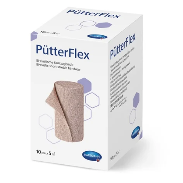 PütterFlex - Bi-elastische Kurzzugbinden für sehr starke Kompression (SSB-fähig)