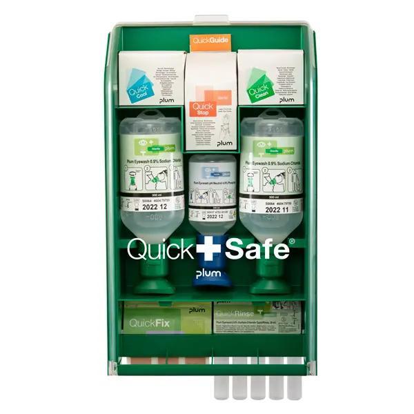 Quicksafe Complete Erste-Hilfe Box - u.a mit Augenspülung, Pflaster, Kompressen, etc.
