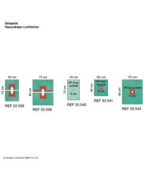 Raucodrape OP-Lochtücher - steril, 2-Lagig, in 2 verschieden Größen