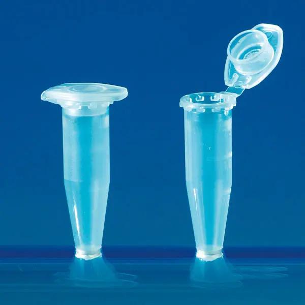 Preview: Reaktionsgefäße mit Deckel für den Laborgebrauch, milchig-transparent - 1000 Stück