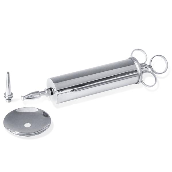 Reiner Ganzmetall-Ohrenspritze - 100 oder 150 ml mit 2 Aufsätzen und 1 Schutzteller