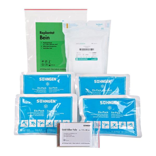 Preview: Replantatbeutel Gr. L Bein - 1100 x 400 mm, Zum Transport von abgetrennten Körperteilen