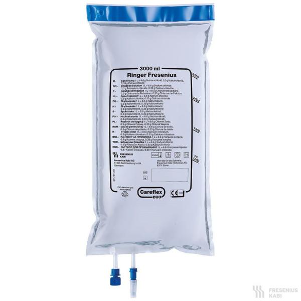 Ringerlösung Careflex Duo Beutel - Lösung zum Freispülen des Operationsgebietes, 3.000 ml