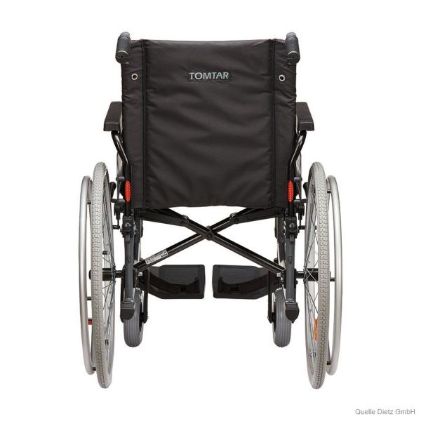 Preview: Rollstuhl TOMTAR MR-S - manueller Faltrollstuhl Standard, Sitzbreite 48 cm