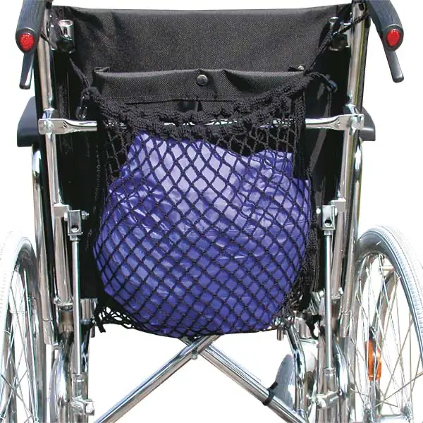 Rollstuhlnetz - aus schwarzem strapazierfähigem und reißfestem Material