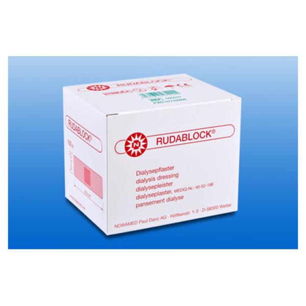 Rudablock Dialysepflaster, steril - weiß, 2,5 x 8,5 cm (SSB-fähig)